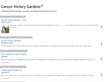 Tablet Screenshot of cancervictorygardens.com